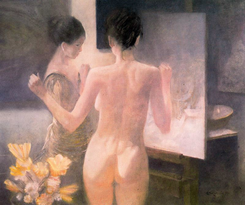 Adolfo Estrada The reflection naked Descriptif de l œuvre Artchive