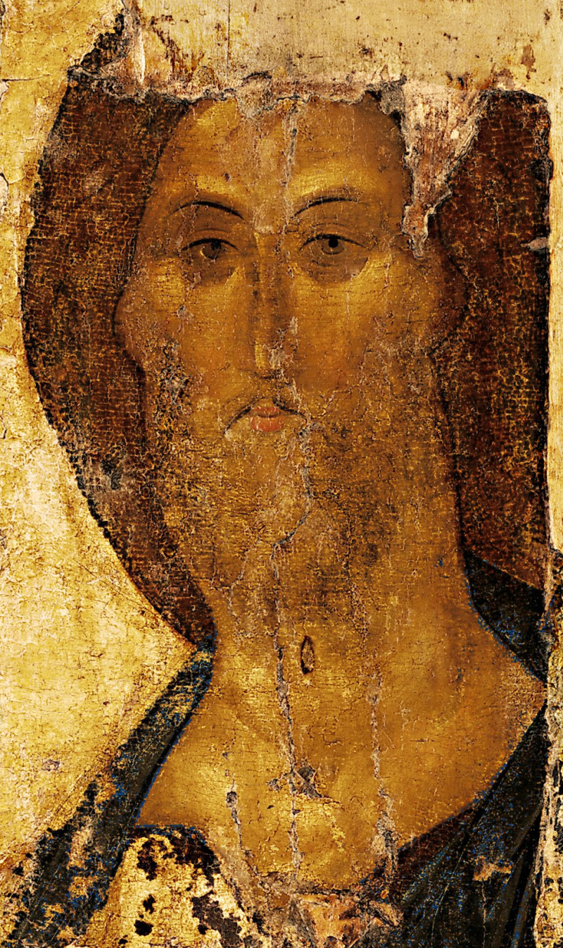 Saved Icon Of The Zvenigorod Deesis Order Fragment 1410 106158 Cm