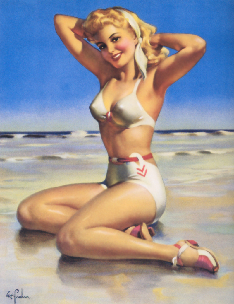 Giant bikini posters