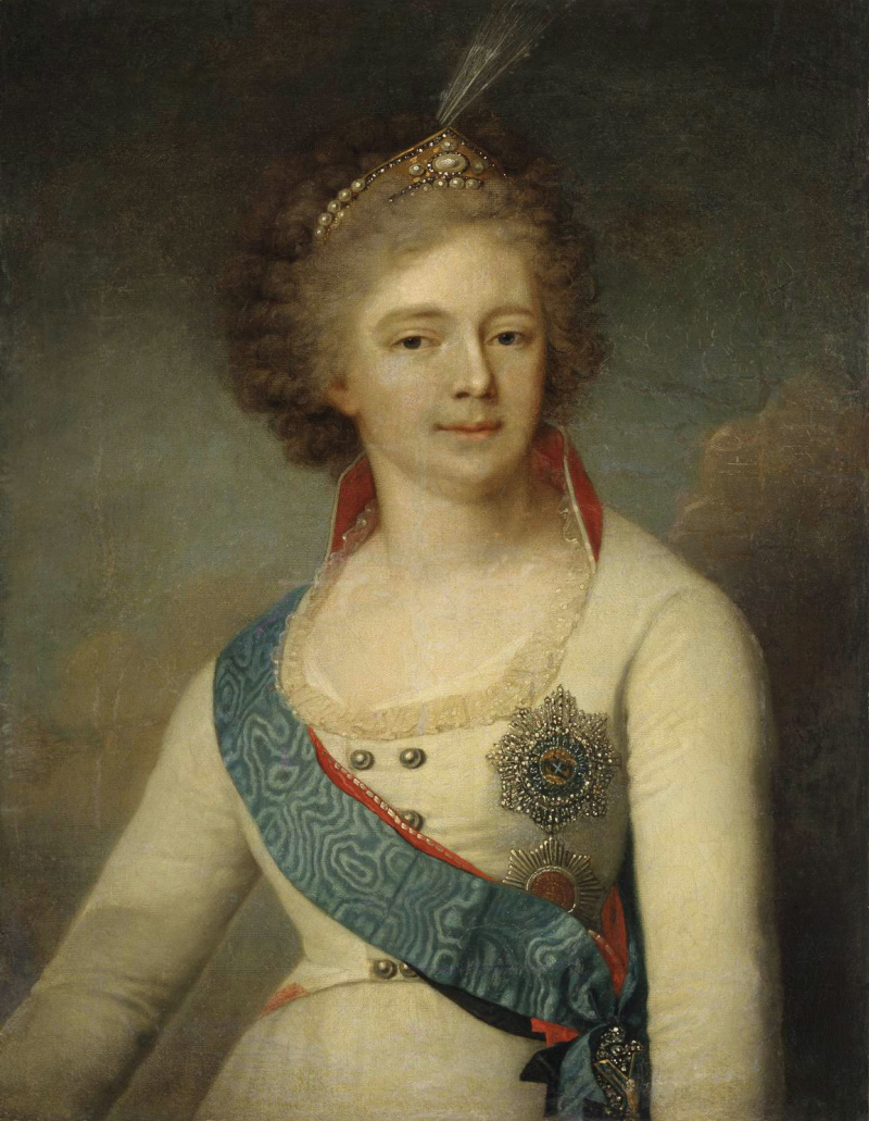 Vladimir Borovikovsky Portrait de Maria Fyodorovna épouse de Paul I