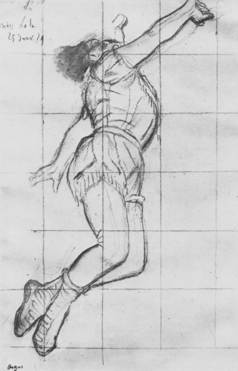 Edgar Degas Miss La La At The Circus Fernando Sketch Cm