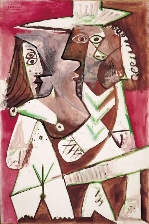 Pablo Picasso Naked woman and musketeer 1969 Descripción de la obra