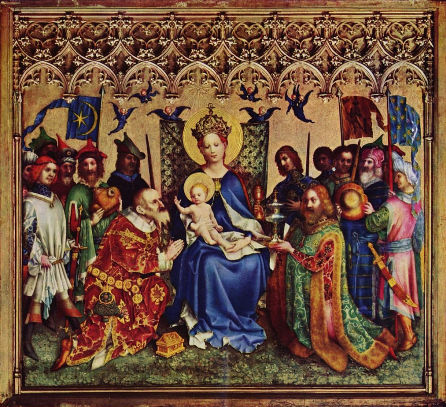 Stefan Lochner The adoration of the Magi 1440 238263 cm Descripción