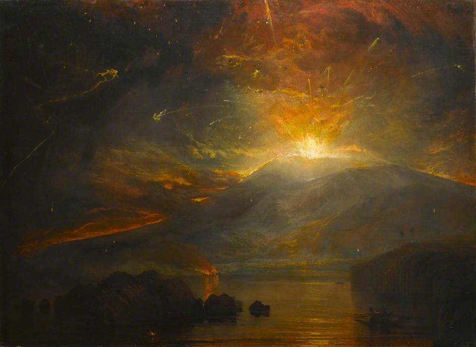 Joseph Mallord William Turner L Eruzione Del Vulcano Soufriere Sull