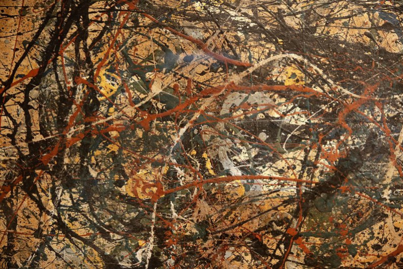 Detail of the picture, which was said to be Jackson Pollock’s.
Source: apnews.com Detail of the picture, which was said to be Jackson Pollock’s.
Source: apnews.com
