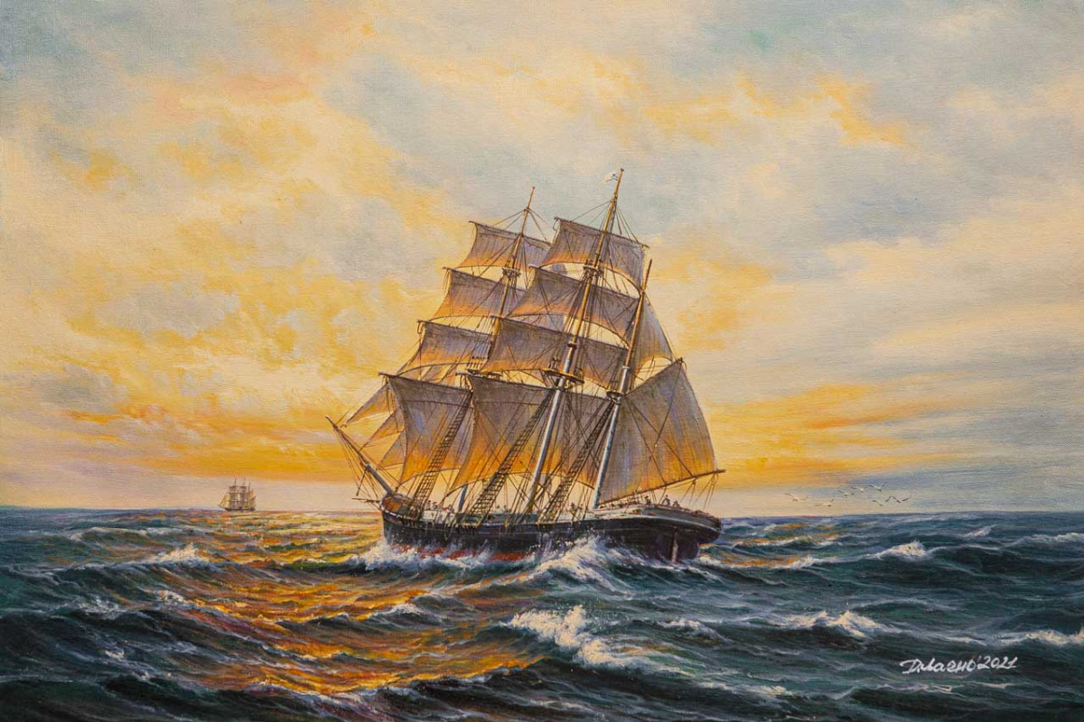Daria Feliksovna Lagno. Sail up, wind full