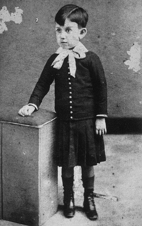 Picasso in his childhood, circa 1886. Picasso in his childhood, circa 1886.