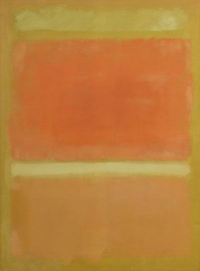 Картина Марка Ротко (Mark Rothko) «Без названия» (желтый, оранжевый, желтый, светло-оранжевый), напи Картина Марка Ротко (Mark Rothko) «Без названия» (желтый, оранжевый, желтый, светло-оранжевый), напи