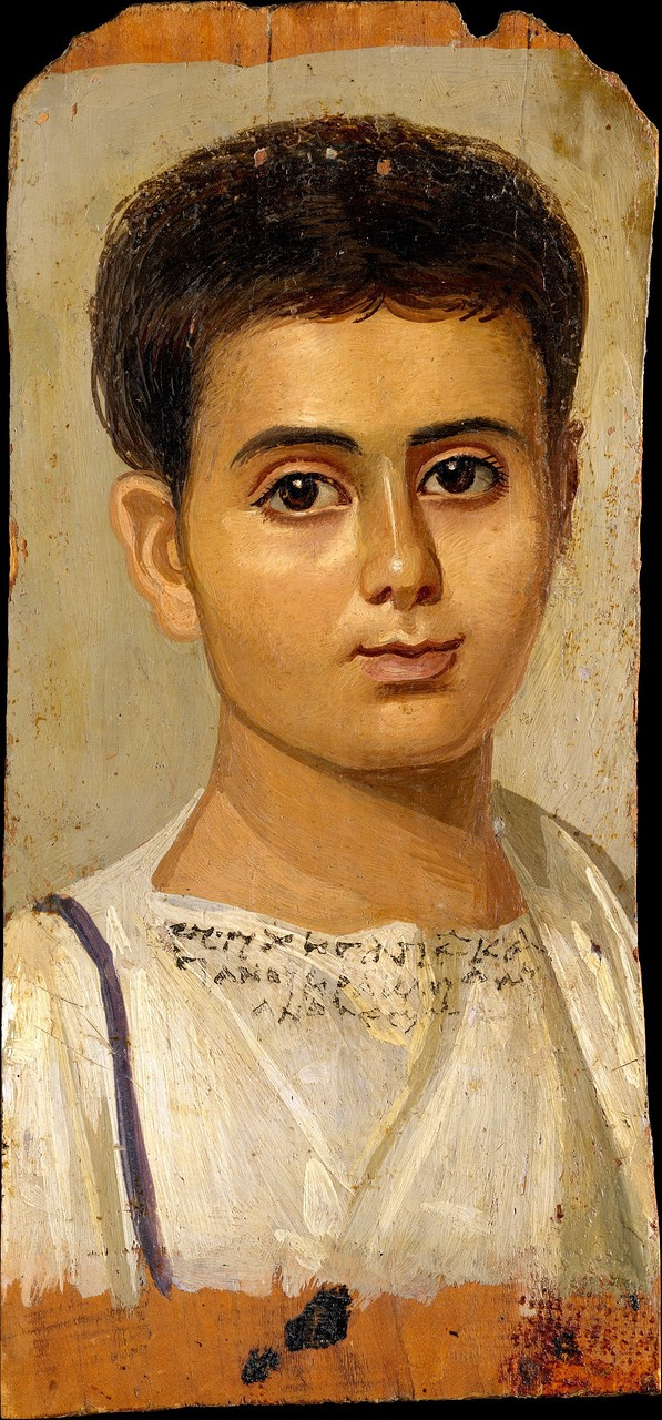 Fayum Mummy Portrait of the Boy Eutyches (the Metropolitan Museum, photo) Fayum Mummy Portrait of the Boy Eutyches (the Metropolitan Museum, photo)
