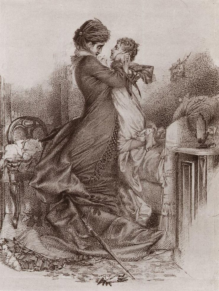 Anna Karenina was the first demonic woman in the works of Vrubel. Her umbrella and gloves are impuls Anna Karenina was the first demonic woman in the works of Vrubel. Her umbrella and gloves are impuls