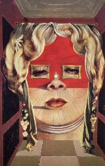 Сальвадор Дали.
«Лицо Мэй Уэст, использованное в качестве сюрреалистической комнаты», 1934—1935
га Сальвадор Дали.
«Лицо Мэй Уэст, использованное в качестве сюрреалистической комнаты», 1934—1935
га