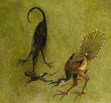 Who knows? Bosch knows. The Garden of Earthly Delights zoomed in