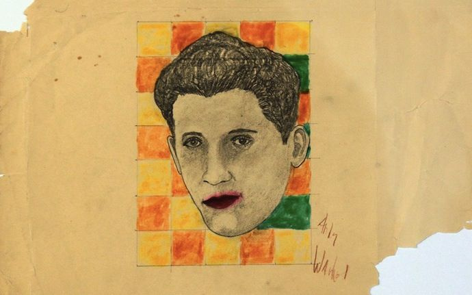 The earliest known work of the great master of pop art Andy Warhol — a portrait of the actor Rudy Va The earliest known work of the great master of pop art Andy Warhol — a portrait of the actor Rudy Va