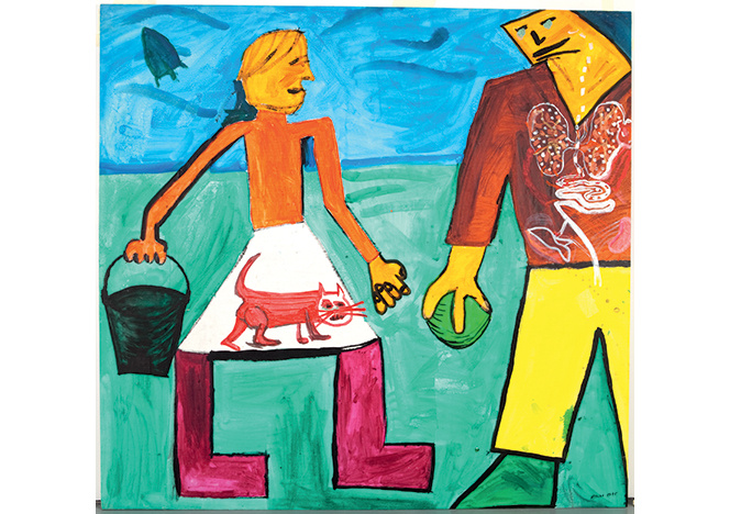 Сергей Бугаев-«Африка». «Девочка с кошкой», 1986. Холст, масло, 200×240 см.
Дар Благотворительного ф Сергей Бугаев-«Африка». «Девочка с кошкой», 1986. Холст, масло, 200×240 см.
Дар Благотворительного ф