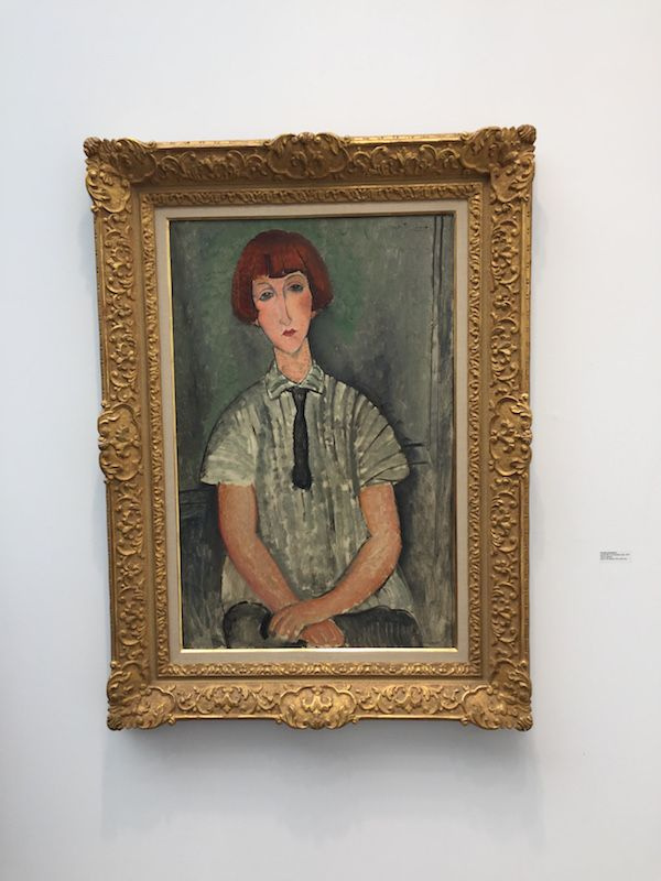 Амедео Модильяни, «Девушка в полосатой рубашке» (1917). Фото: Henri Neuendorf / artnet News Амедео Модильяни, «Девушка в полосатой рубашке» (1917). Фото: Henri Neuendorf / artnet News