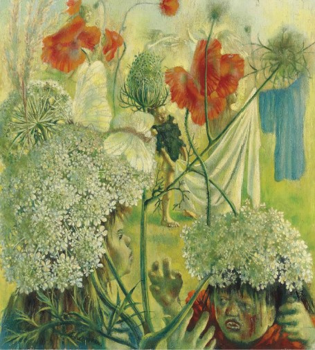 Павел Челищев. «Children fighting among summer flowers (Childhood of Lenore)», 1939. Фрагмент.
Карти Павел Челищев. «Children fighting among summer flowers (Childhood of Lenore)», 1939. Фрагмент.
Карти
