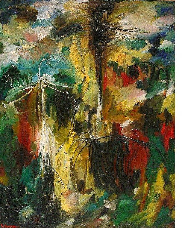 Владимир Немухин. Композиция, 1964. Холст, масло, 93×72 см. Дар Рувима Бессера. Владимир Немухин. Композиция, 1964. Холст, масло, 93×72 см. Дар Рувима Бессера.