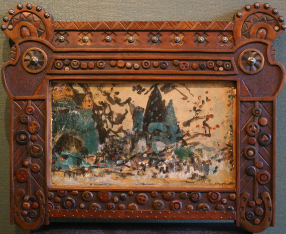 Константин Коровин. Эскиз декорации (1907 г., бумага на картоне, тушь, темпера, бронзовая краска. 18 Константин Коровин. Эскиз декорации (1907 г., бумага на картоне, тушь, темпера, бронзовая краска. 18