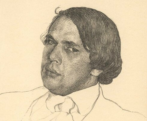 Лев Бакст, «Портрет Л. Н. Толстого, 1907, литография Лев Бакст, «Портрет Л. Н. Толстого, 1907, литография