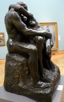 Also a bronze cast of Rodin’s "The Kiss" - with sleek and supple bodies, which provide a striking co Also a bronze cast of Rodin’s "The Kiss" - with sleek and supple bodies, which provide a striking co