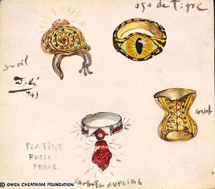 Salvador Dali as a designer: «The ideal thing for me is a jewelry»