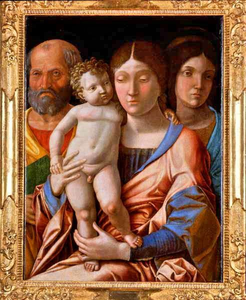 Андреа Мантенья, «Святое семейство со святой» (Sacra Famiglia con una santa) Андреа Мантенья, «Святое семейство со святой» (Sacra Famiglia con una santa)