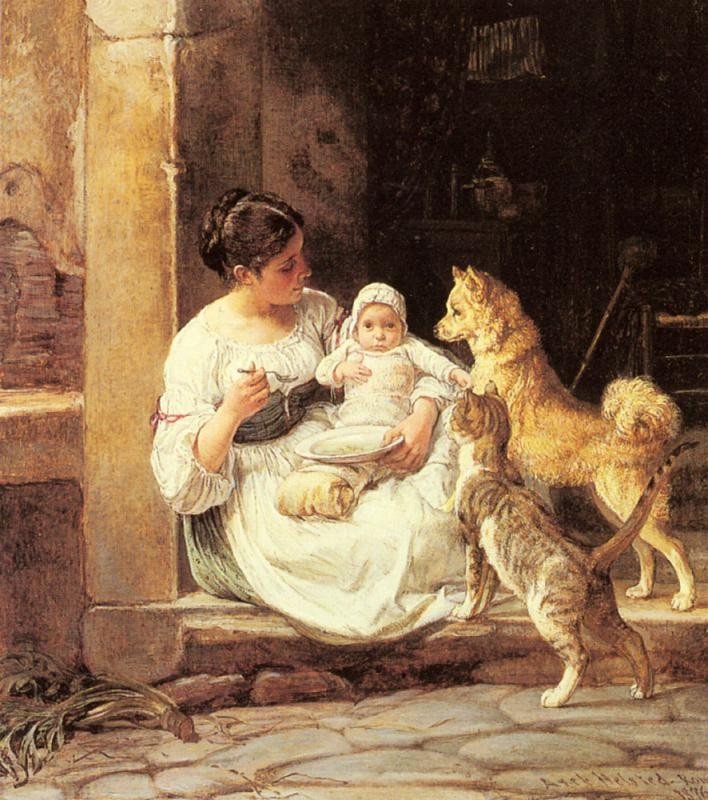 Роды на картинах художников