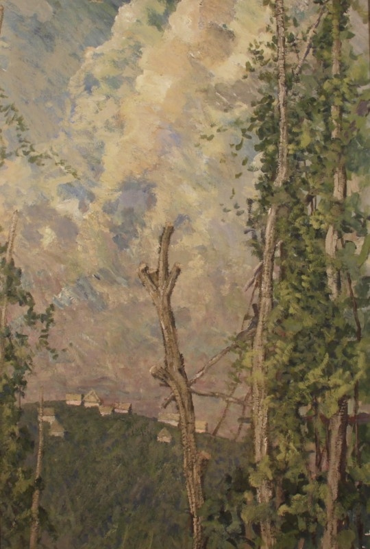 Alexey Leonidovich Glandin. Kislovodsk. Landscape with a poplar
