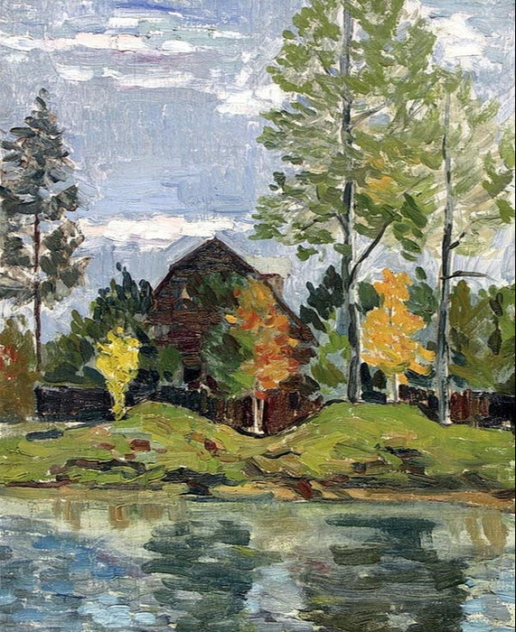Nikolay Stepanovich Troshin. Cabin by the water
