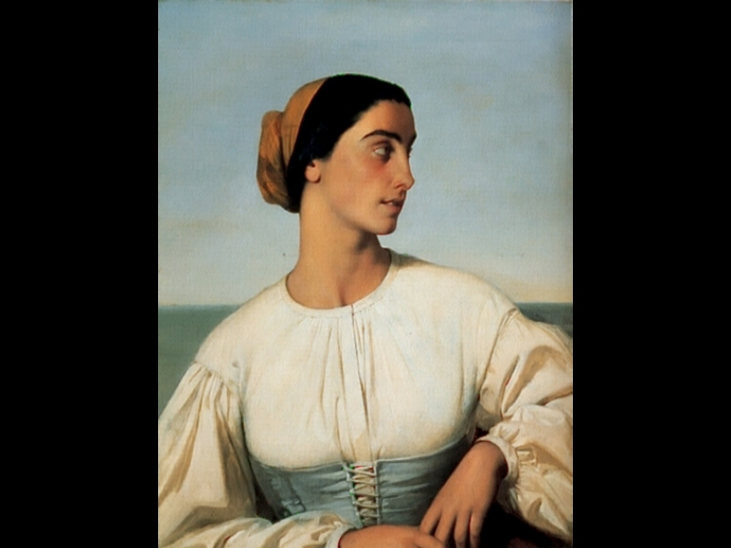 Eugene-Emmanuel Amory-Duval. Woman from Saint-Jean-de-Luz