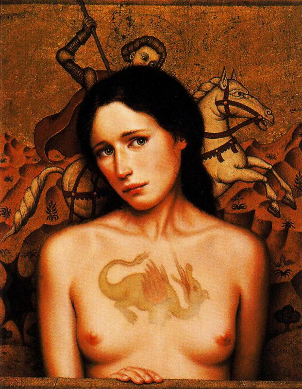 Naked girl is one of artworks by Dino Valls. 
