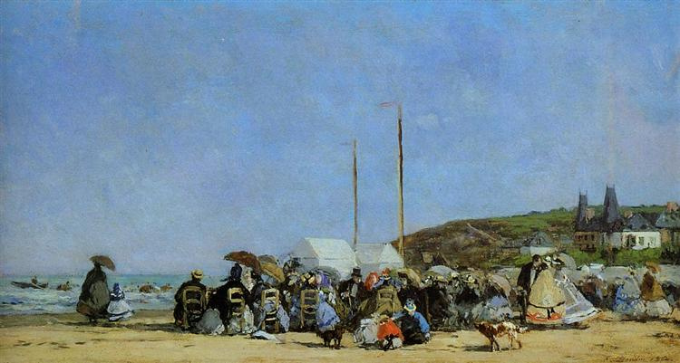 beach scene trouville