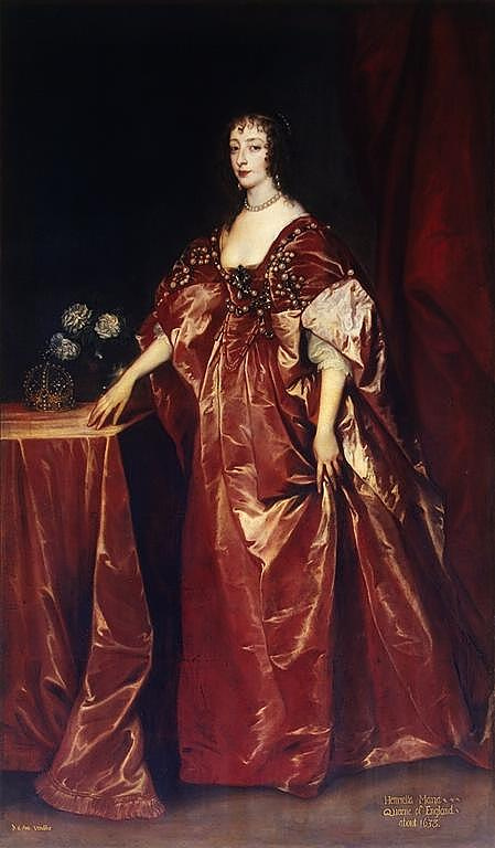 Anthony van Dyck. Portrait of Queen Henrietta Maria