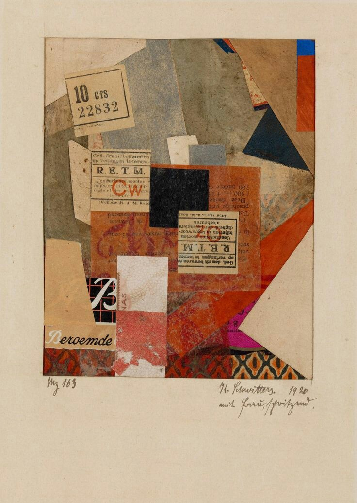 Kurt Schwitters Collage Descripción De La Obra Arthive 