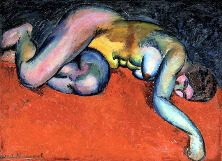 Ilya Mashkov. Reclining model