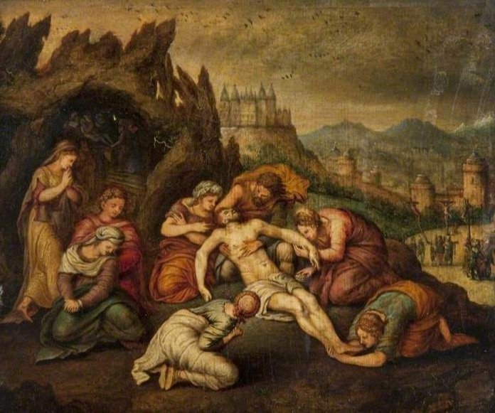 Frans Floris. Pieta. The removal from the cross and the entombment