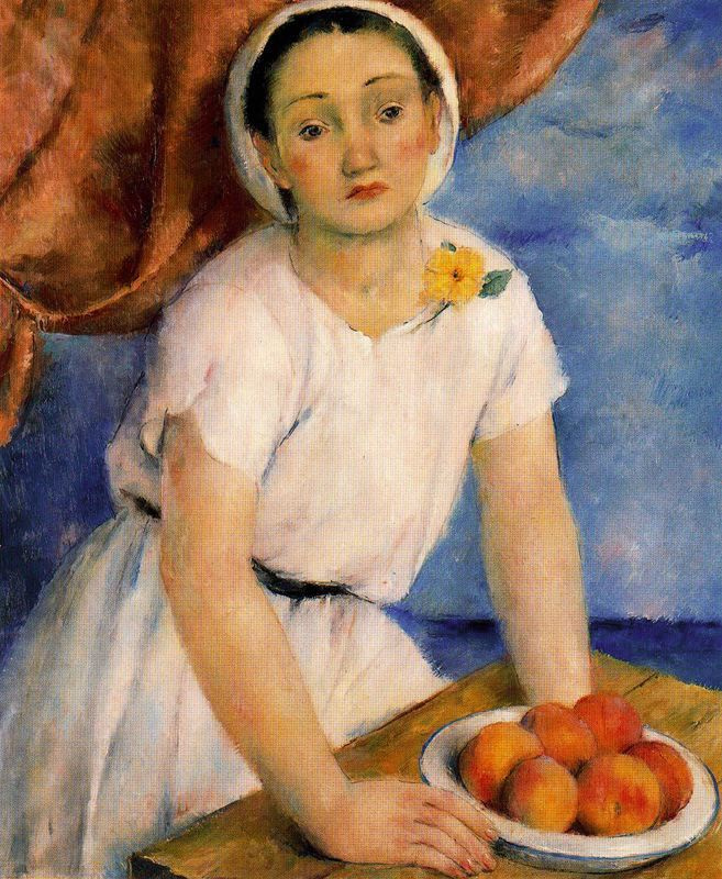 Девушка продавала персики. Девочка с персиками. Натюрморт девочка и персики. Дама с персиками картина. Картина персики.