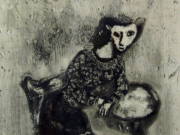 Marc Chagall. Etching to the "Fables" of La Fontaine, was commissioned by Vollard