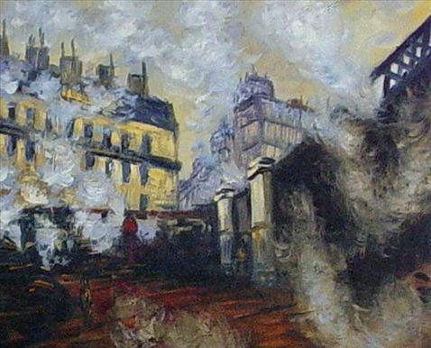 Claude Monet. The bridge of Saint-Lazare station