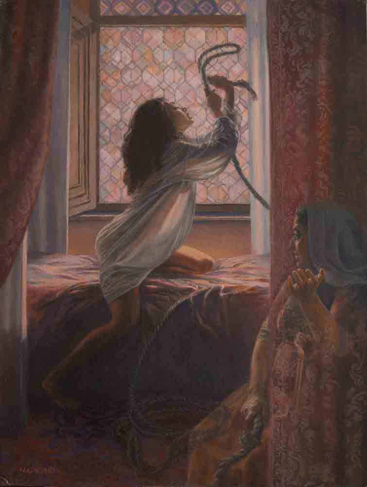 Illustration of the artist Sergei Tchaikun for the anniversary edition of William Shakespeare "Romeo and Juliet", Vita Nova publishing house, 2014