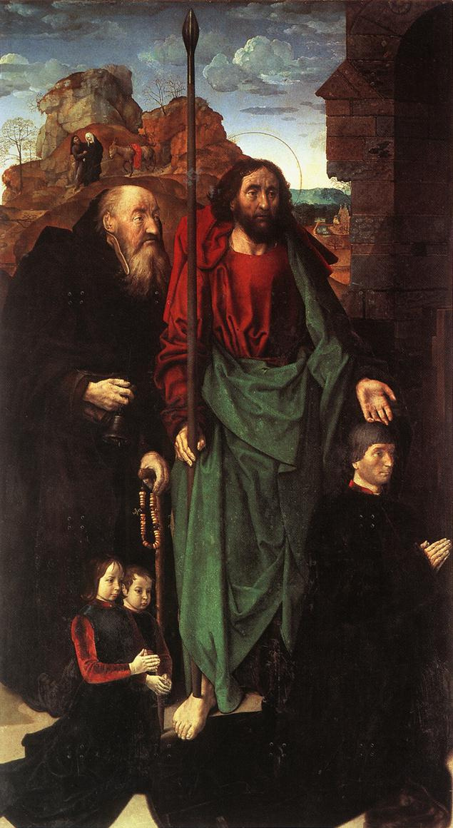 Van Der Goes Hugo. The Portinari altarpiece, open, left wing
