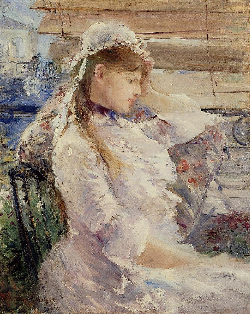 Berthe Morisot. Behind the curtains