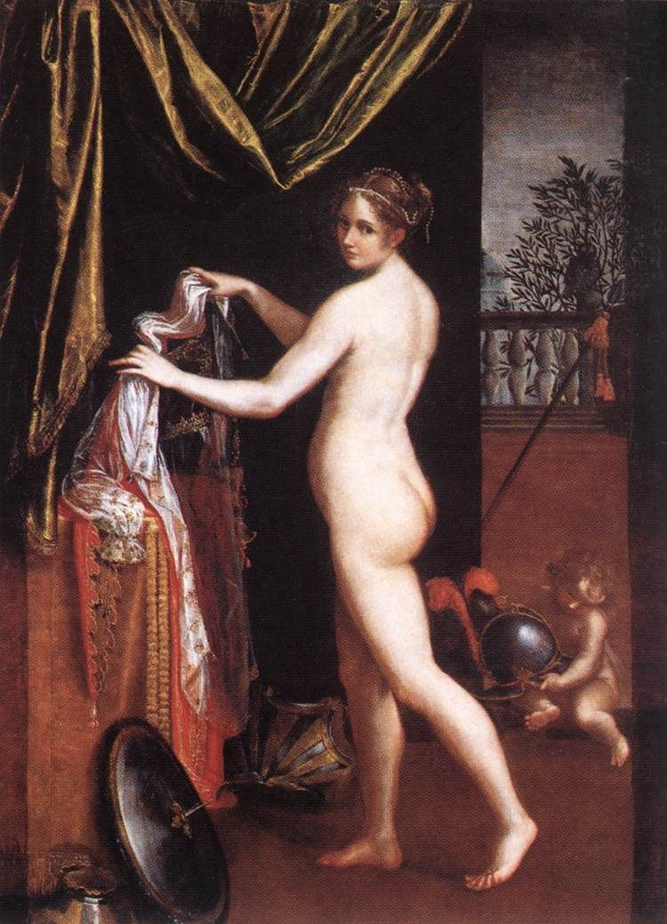 Lavinia Fontana. Dressing Minerva