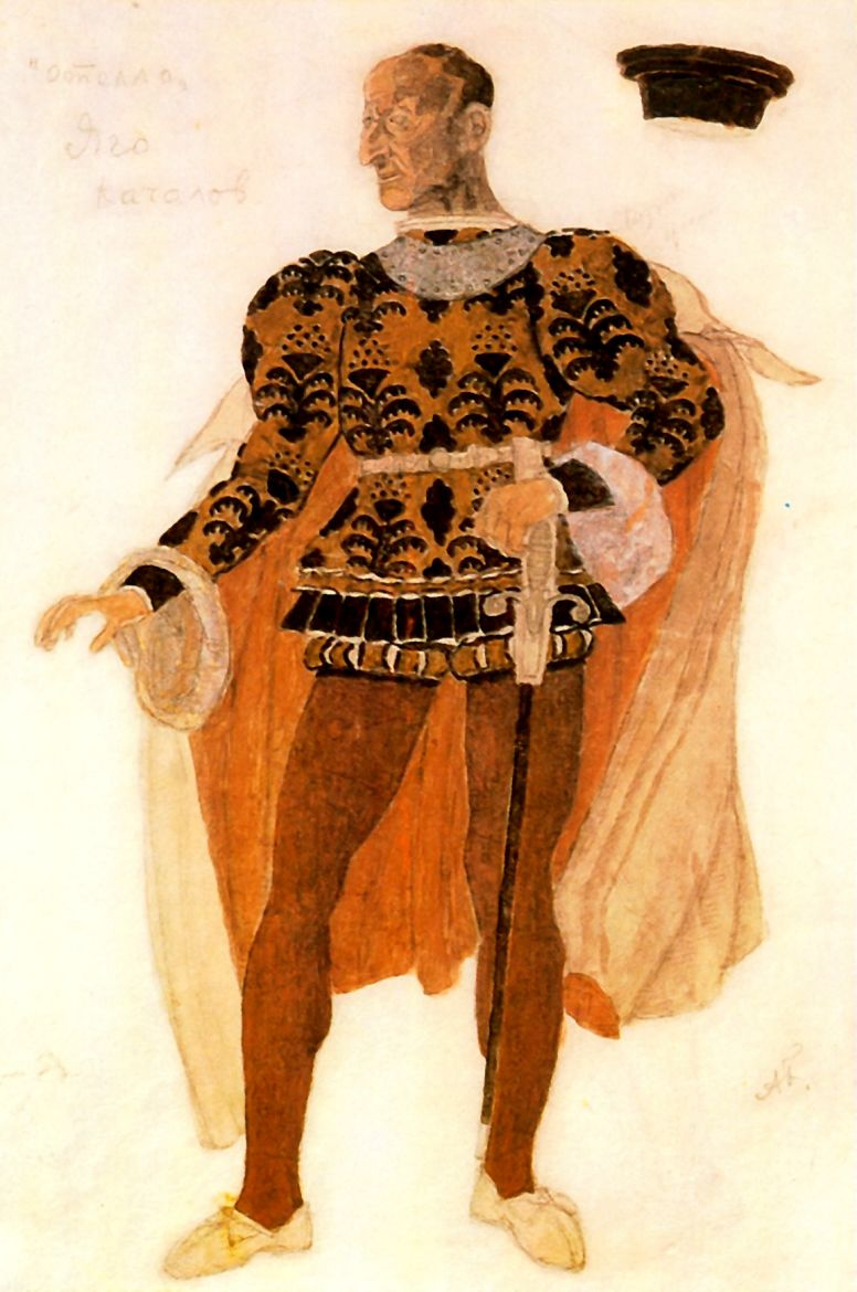 Alexander Yakovlevich Golovin. Costume design Iago to W. Shakespeare's tragedy "Othello"