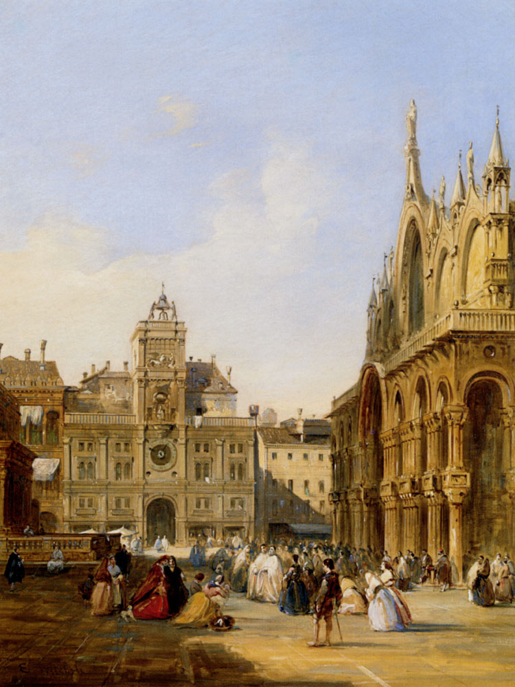 Edward Prichett. View of Piazza San Marco