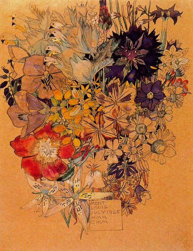 Charles Rennie Mac. Floral motif 24