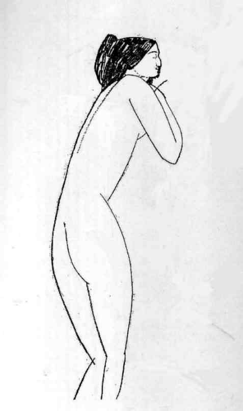 Amedeo Modigliani. Nude woman (Anna Akhmatova)