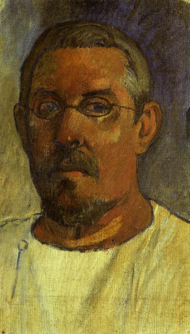 Paul Gauguin. Self-portrait with glasses