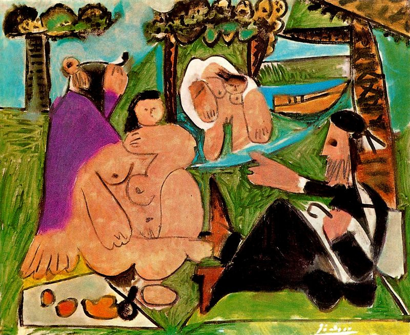 Pablo Picasso. Breakfast on the grass (inspired by Manet)
