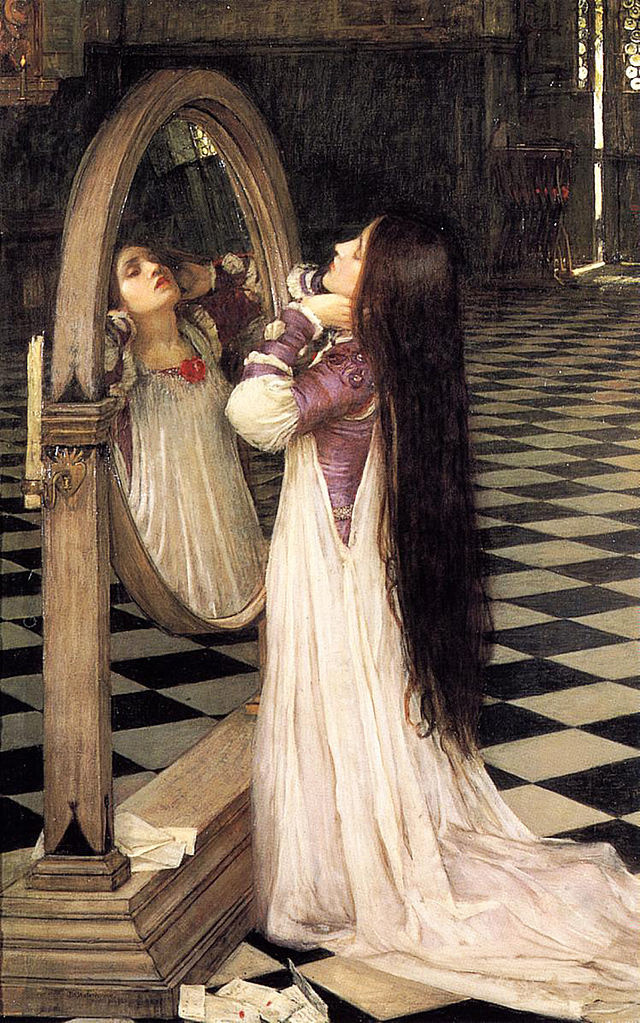 John William Waterhouse. Mariana in front of the mirror